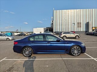 2019 BMW 5 серии 530d xDrive VII (G30/G31/G38), синий, 4200000 рублей, вид 4