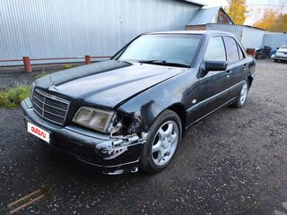 1998 Mercedes-Benz C-Класс 180 I (W202) Рестайлинг, синий, 260000 рублей, вид 1