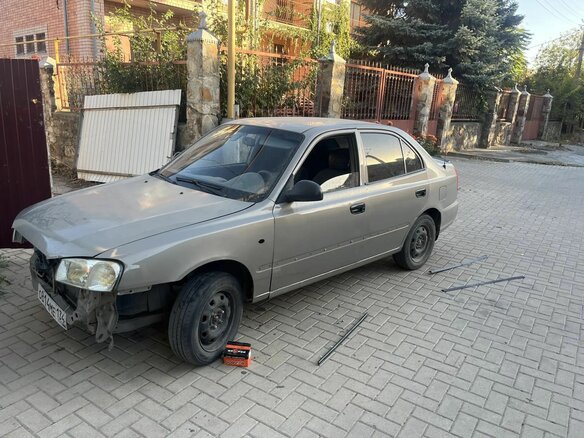 2008 Hyundai Accent ТагАЗ II, бежевый, 210000 рублей - вид 5