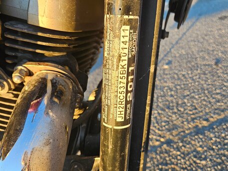 2011 Honda Shadow 750, чёрный, 620000 рублей, вид 5