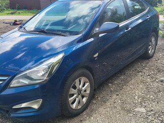 2016 Hyundai Solaris I Рестайлинг, синий, 750000 рублей, вид 1