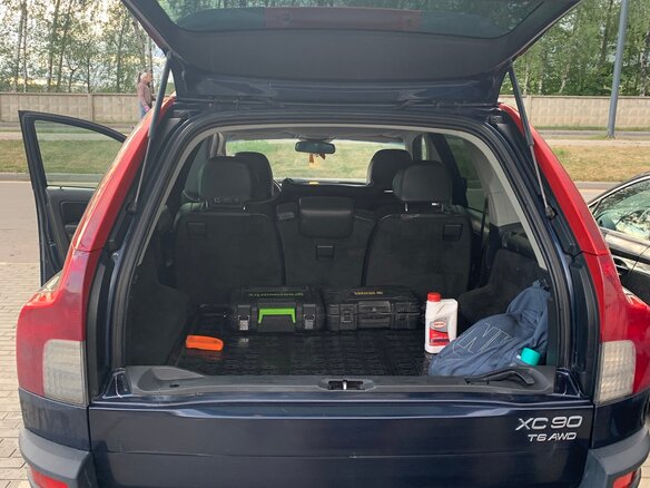2003 Volvo XC90 I, синий, 900000 рублей - вид 15
