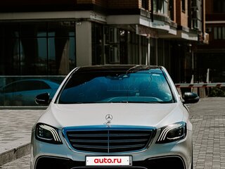 2018 Mercedes-Benz S-Класс 450 Long VI (W222, C217) Рестайлинг, белый, 3500000 рублей, вид 4