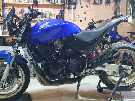 2001 Honda CB 600F Hornet, синий, 398000 рублей, вид 2