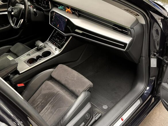 2018 Audi A6 50 TDI V (C8), синий - вид 12
