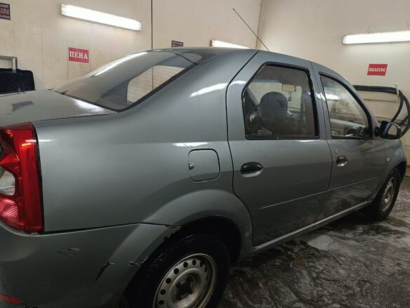 2011 Renault Logan I Рестайлинг, серый, 300000 рублей - вид 5