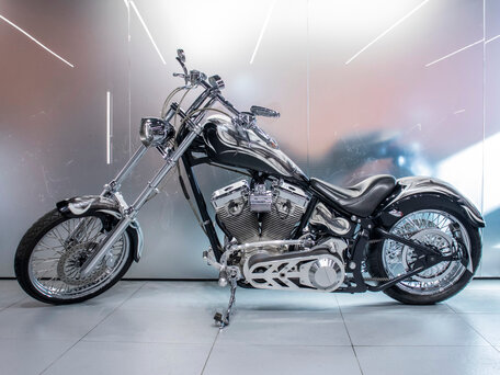 2008 American IronHorse Texas Chopper, серебристый, 1310537 рублей, вид 4