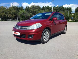 2008 Nissan Tiida I, красный, 595000 рублей, вид 1