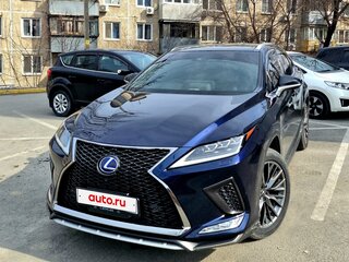 2019 Lexus RX 450h IV, синий, 4700000 рублей, вид 4