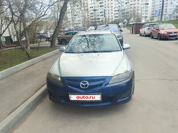 2005 Mazda 6 I (GG) Рестайлинг, серебристый, 350000 рублей - вид 1