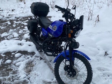 2025 Bajaj Discover 110, синий, 105000 рублей, вид 4