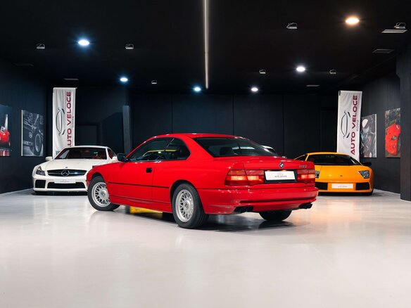 1990 BMW 8 серии 850i I (E31), красный, 10990000 рублей - вид 6