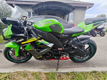 2010 Kawasaki ZX-10R Ninja, зелёный, 369000 рублей, вид 2