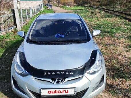 2014 Hyundai Elantra V (MD) Рестайлинг, серебристый, 950000 рублей, вид 1