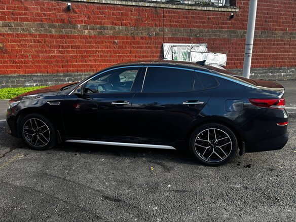 2019 Kia Optima IV Рестайлинг, синий, 2080000 рублей - вид 5