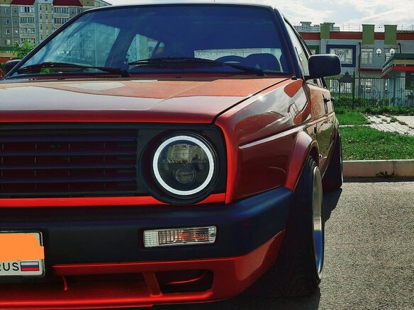 1988 Volkswagen Golf II, оранжевый, 460000 рублей - вид 7