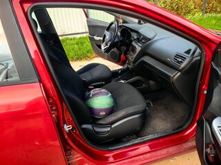 2014 Kia Rio 6-speed III, пурпурный, 1200000 рублей, вид 5