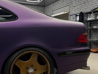 1999 Mercedes-Benz CLK-Класс 430 I (W208), фиолетовый, 670000 рублей, вид 3