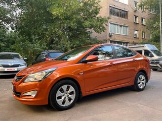 2015 Hyundai Solaris I Рестайлинг, оранжевый, 1250000 рублей, вид 2