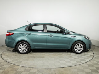 2014 Kia Rio III, зелёный, 849585 рублей, вид 4