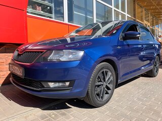 2018 Skoda Rapid I Рестайлинг, синий, 1350000 рублей, вид 2