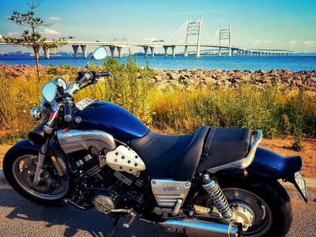 1994 Yamaha V-Max 1200, синий, 400000 рублей, вид 2