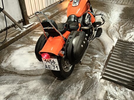 2008 Harley-Davidson Fat Bob, оранжевый, 750000 рублей, вид 3