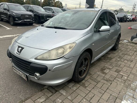 2007 Peugeot 307 I Рестайлинг, серебристый, 299000 рублей