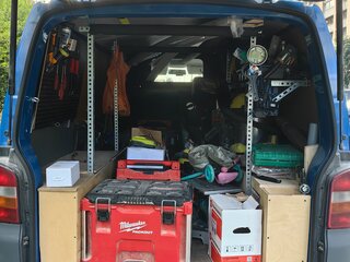 2006 Volkswagen Transporter T5, синий, 1150000 рублей, вид 5