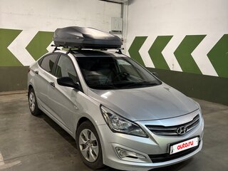 2014 Hyundai Solaris I Рестайлинг, серебристый, 1100000 рублей, вид 4