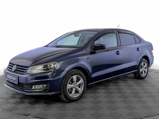 2017 Volkswagen Polo V Рестайлинг, синий, 1070000 рублей, вид 1