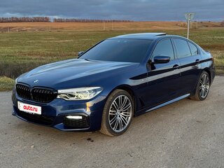 2018 BMW 5 серии 520d xDrive VII (G30/G31/G38), синий, 4200000 рублей, вид 2