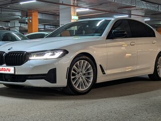 2021 BMW 5 серии 530i xDrive VII (G30/G31/G38) Рестайлинг, белый, 5200000 рублей, вид 1