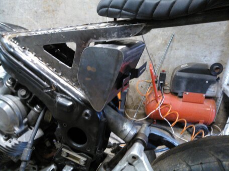 1987 Yamaha XV920, пурпурный, 150000 рублей, вид 4