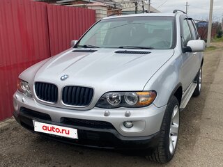 2004 BMW X5 3.0i I (E53) Рестайлинг, серебристый, 1200000 рублей, вид 1