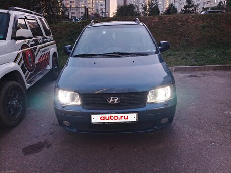 2008 Hyundai Matrix I Рестайлинг, синий, вид 2