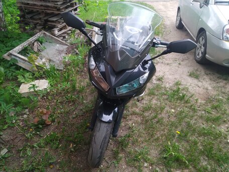 2010 Kawasaki ER-4F (Ninja 400R), чёрный, 380000 рублей, вид 3