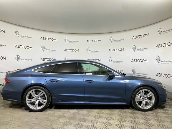 2018 Audi A7 55 TFSI II (4K), синий, 3949900 рублей - вид 4