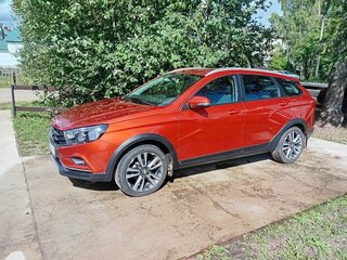2019 Lada (ВАЗ) Vesta SW I, красный, 1150000 рублей, вид 2