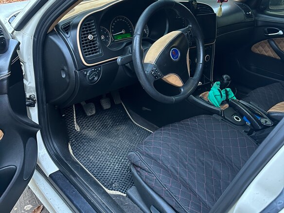 2008 Saab 9-3 II Рестайлинг, белый, 630000 рублей - вид 8
