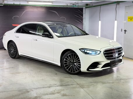 2021 Mercedes-Benz S-Класс 400 d Long 4MATIC VII (W223), белый, 8190000 рублей, вид 1