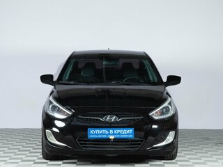 2013 Hyundai Solaris I, чёрный, 629000 рублей, вид 2