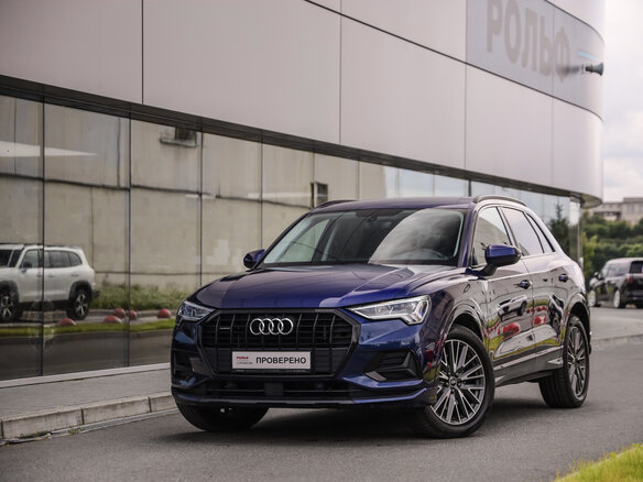 2021 Audi Q3 40 TFSI II (F3), синий, 3065565 рублей