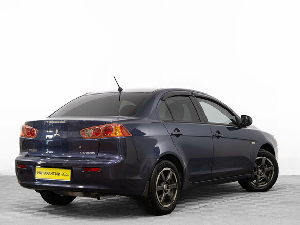 2007 Mitsubishi Lancer X, синий - вид 3