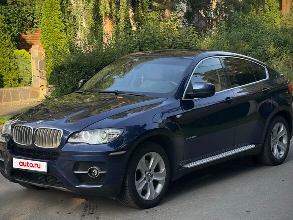 2009 BMW X6 30d I (E71), синий, 2100000 рублей - вид 2
