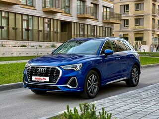 2021 Audi Q3 35 TFSI II (F3), синий, 3190000 рублей, вид 3