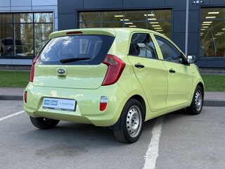 2012 Kia Picanto II, жёлтый, 665000 рублей, вид 5