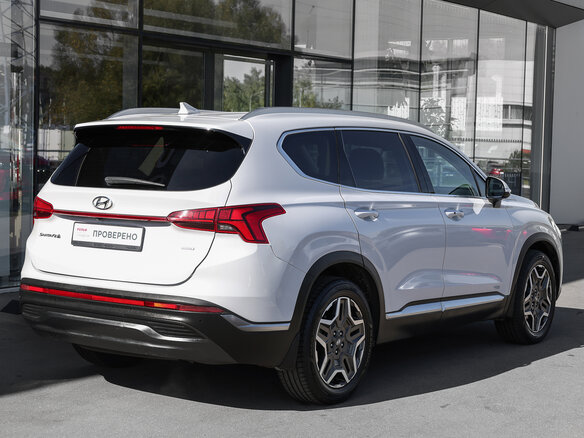 2021 Hyundai Santa Fe IV Рестайлинг, белый, 2998000 рублей - вид 4