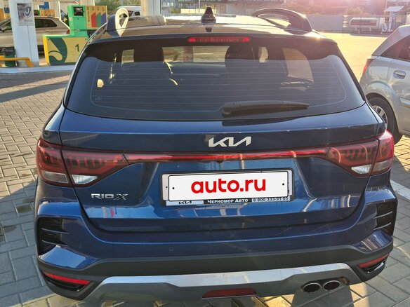 2022 Kia Rio X IV Рестайлинг, синий - вид 3