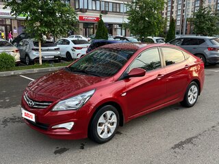2016 Hyundai Solaris I Рестайлинг, красный, 950000 рублей, вид 1